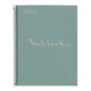 Caiet reciclat Miquelrius ECOBLUE Emotions, cu spira, A4, dictando, 80 file, bleu