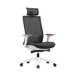 Scaun operational ergonomic, Meteor, cu tetiera, gri