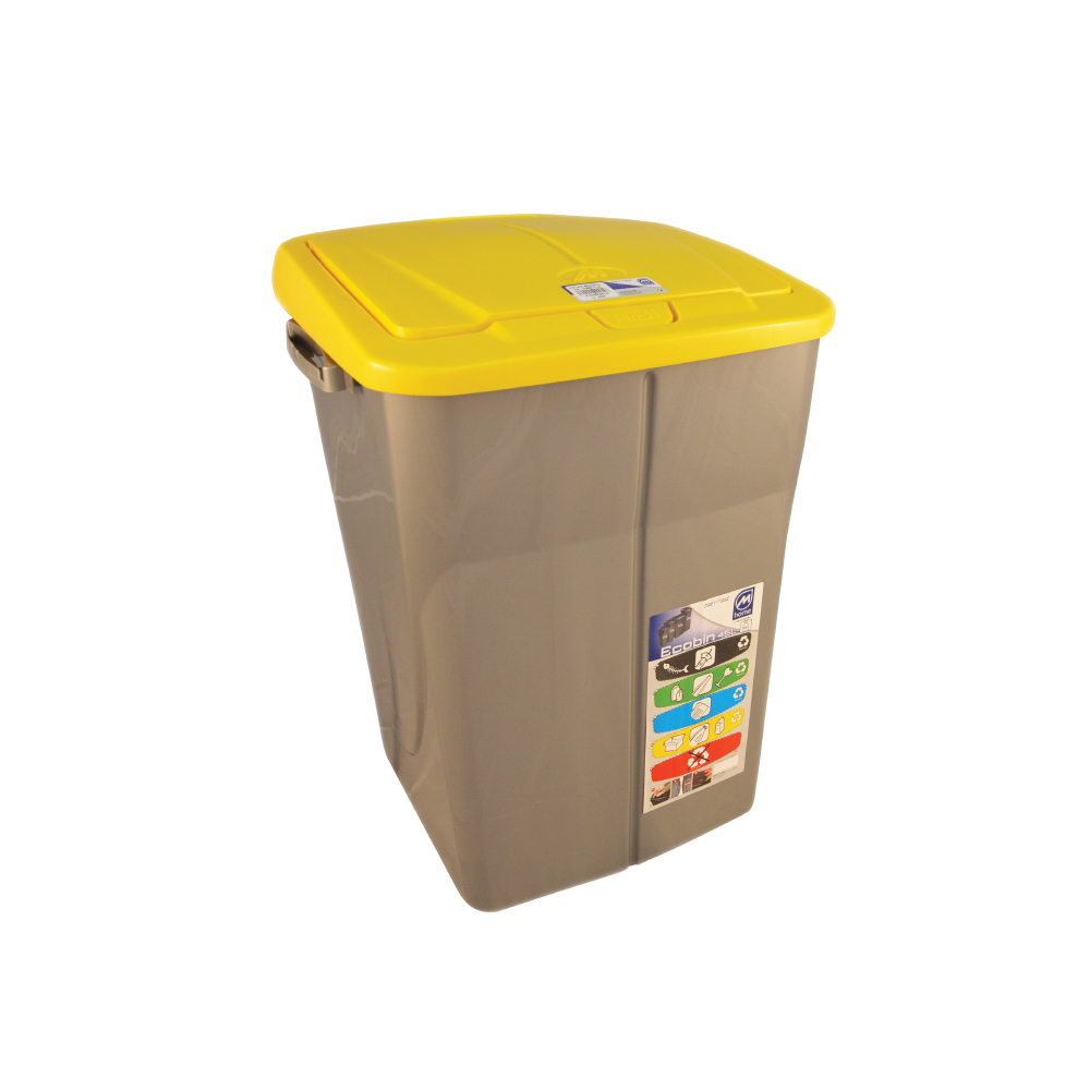 Cos Ecobin pentru colectare selectiva a deseurilor, 45 l, galben Cos Ecobin pentru colectare selectiva a deseurilor, 45 l, galben