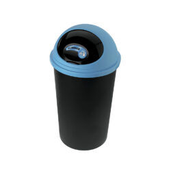 Cos gunoi Small Hoop 25L capac albastru, capac glisant, rezistent, durabil