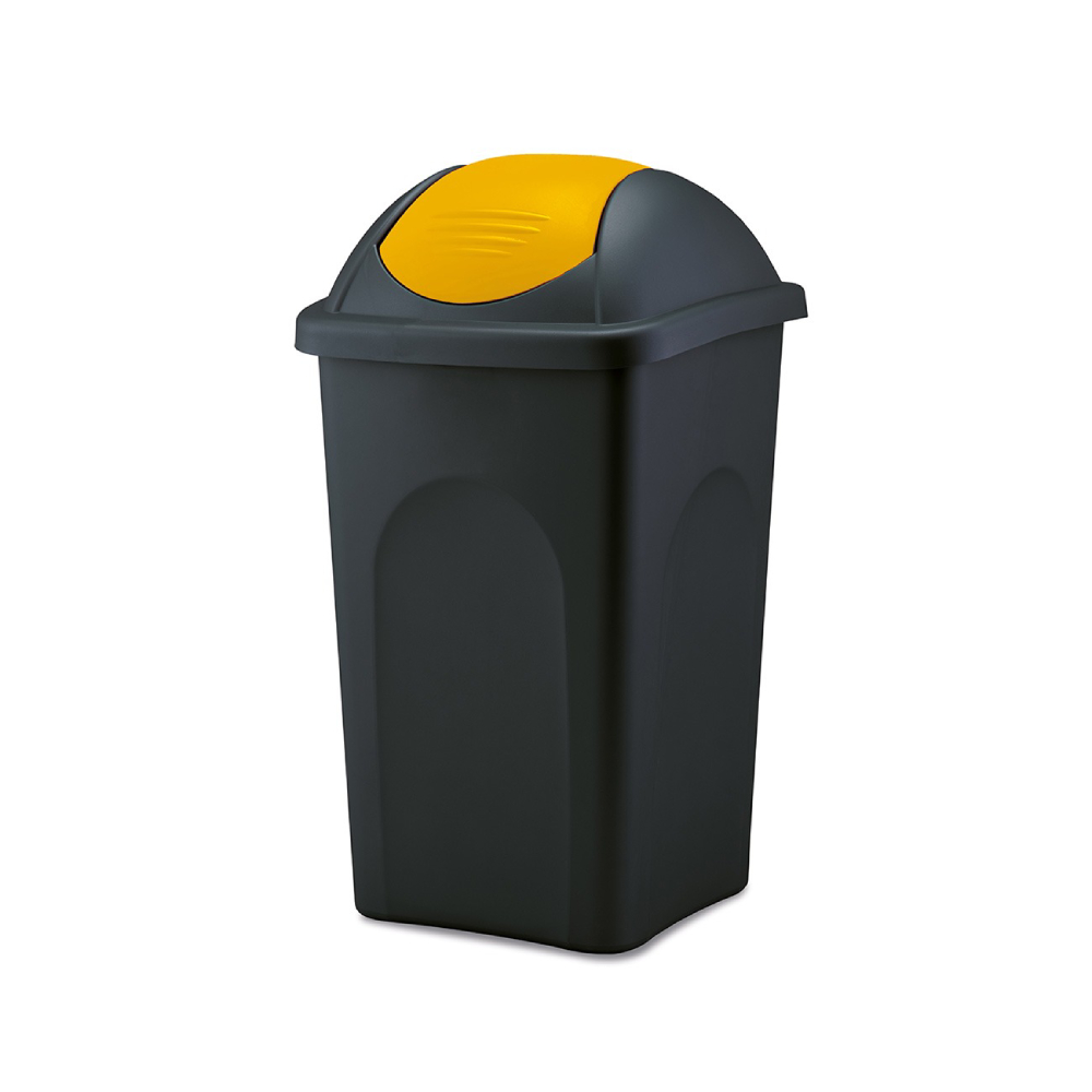 Cos gunoi Multipat 30L capac galben, rezistent, durabil, colectarea selectiva a deseurilor Cos gunoi Multipat 30L capac galben, rezistent, durabil, colectarea selectiva a deseurilor