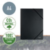 Mapa cu elastic Leitz Recycle, carton reciclat, A4, 250 coli, negru Mapa cu elastic Leitz Recycle, carton reciclat, A4, 250 coli, negru
