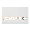 Tabla NOBO Impression Pro Widescreen 57inch, sticla, 126x71 cm, magnetica, colturi rotunjite, include marker, tavita si magneti, alb