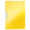 Dosar cu clip Leitz WOW ColorClip, PP, A4, 30 coli, galben