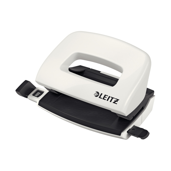 Perforator metalic Leitz WOW 5060 MINI NeXXt Series, 10 coli, alb Perforator metalic Leitz WOW 5060 MINI NeXXt Series, 10 coli, alb