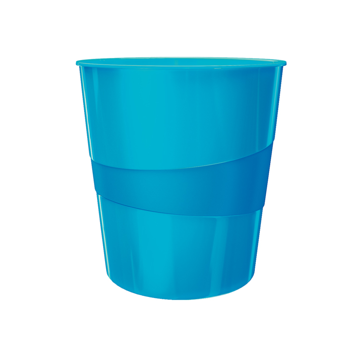 Cos hartii Leitz WOW, PS, 15l, albastru Cos hartii Leitz WOW, PS, 15l, albastru