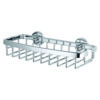 Polita autoadeziva mica pentru dus Aluxx, din aluminiu cromat, 50x22 cm Polita autoadeziva mica pentru dus Aluxx, din aluminiu cromat, 50x22 cm