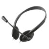 Casti 2x Jack 3.5 microfon ajustabil Trust, negre, rezistente