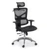 Scaun ergonomic multifunctional SYYT 9500 negru cu brate reglabile si sezut culisabil