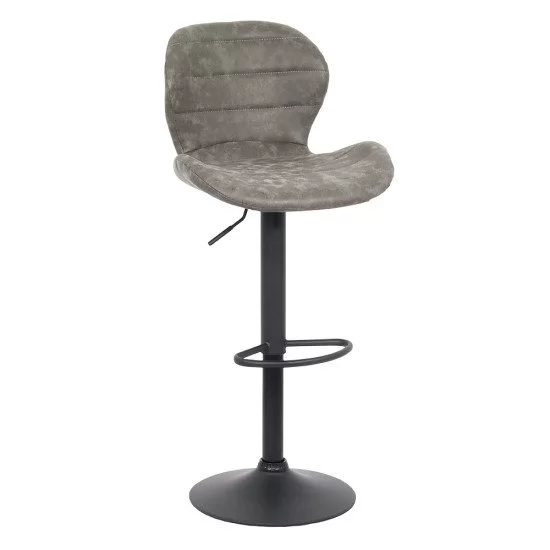 Scaun de bar reglabil imitatie piele intoarsa ABS 144 gri Scaun de bar reglabil imitatie piele intoarsa ABS 144 gri