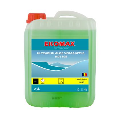 Ultradish Aloe Vera & Apple detergent vase manual canistra 5 litri Ultradish Aloe Vera & Apple detergent vase manual canistra 5 litri