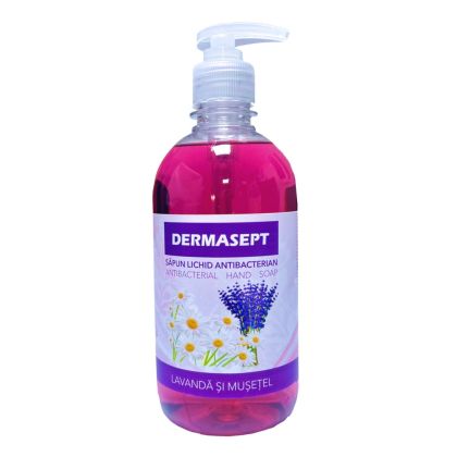 Dermasept sapun lichid antibacterian 500 ml cu pompita Dermasept sapun lichid antibacterian 500 ml cu pompita