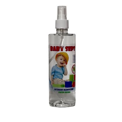 Baby Sept Detergent dezinfectant pentru jucarii flacon 330 ml cu pulverizator Baby Sept Detergent dezinfectant pentru jucarii flacon 330 ml cu pulverizator