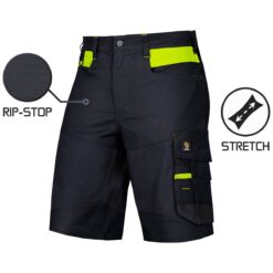 PANTALONI SCURT NEGRI DIN SPANDEX BARI