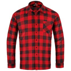 CĂMAȘĂ FLANCO ROȘIE DIN FLANELĂ
