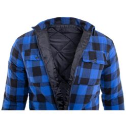 CĂMAȘĂ ALBASTRĂ DIN FLANEL MATLASAT
