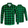CĂMAȘĂ VERDE DIN FLANEL