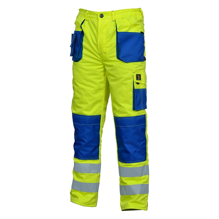 Pantaloni PROMAN cu talie izolată HV galbeni Pantaloni PROMAN cu talie izolată HV galbeni