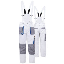 Pantaloni Proman Dual Cotton, talie 250, albi