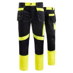 PANTALONI PROMONTER 260 TALIE NEGRU ȘI GALBEN HV
