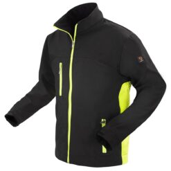 JACHETĂ SOFTSHELL NEGRU ȘI GALBEN