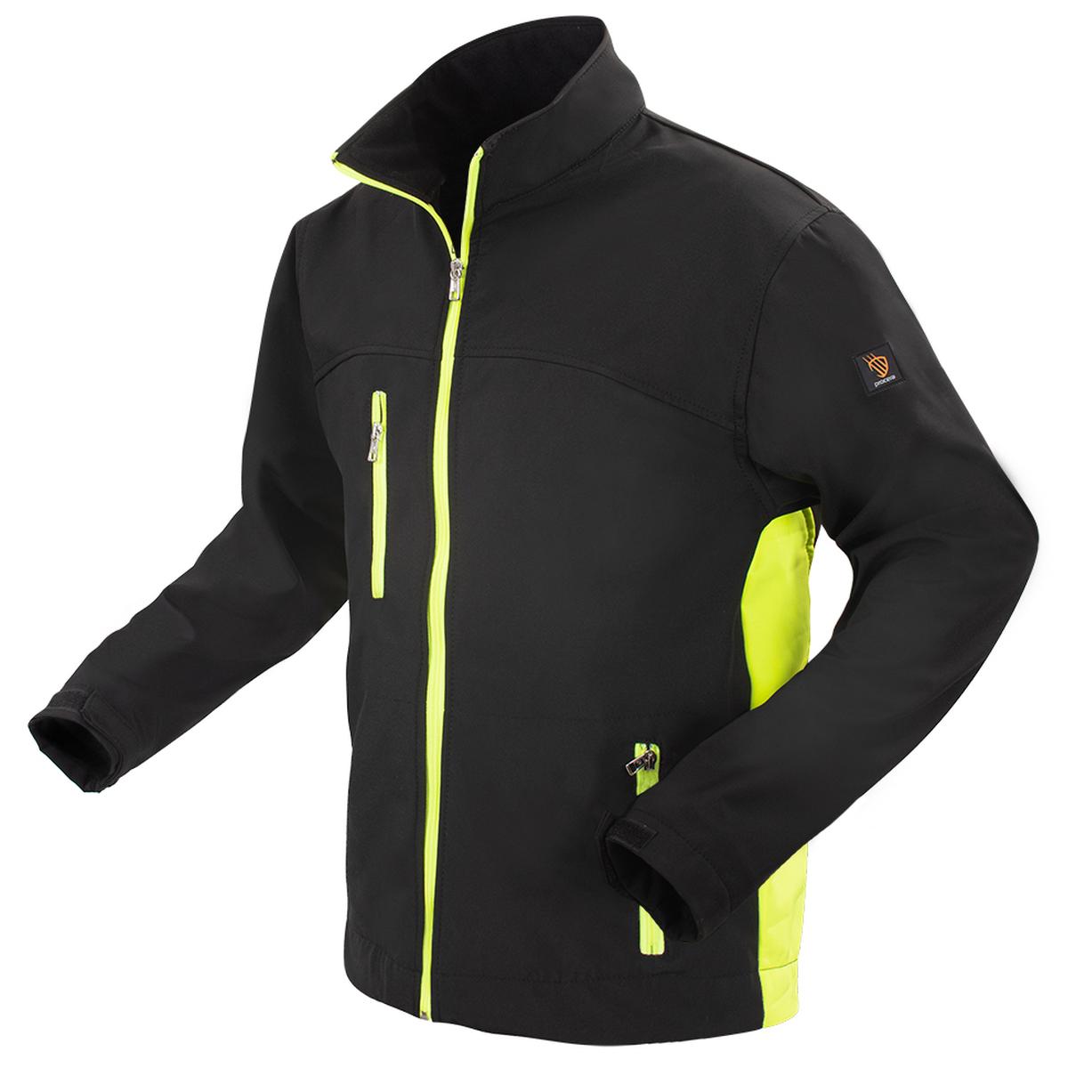 JACHETĂ SOFTSHELL NEGRU ȘI GALBEN JACHETĂ SOFTSHELL NEGRU ȘI GALBEN