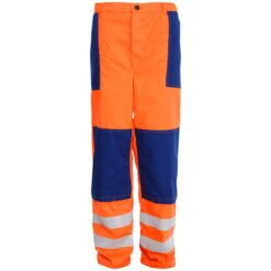 PANTALONI DE LUCRU CU VIZIBILITATE ÎNALTĂ - PORTOCALIU