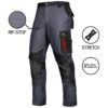 PANTALONI ULTRATECH RIP-STOP ELASTIC GRI, TALIE