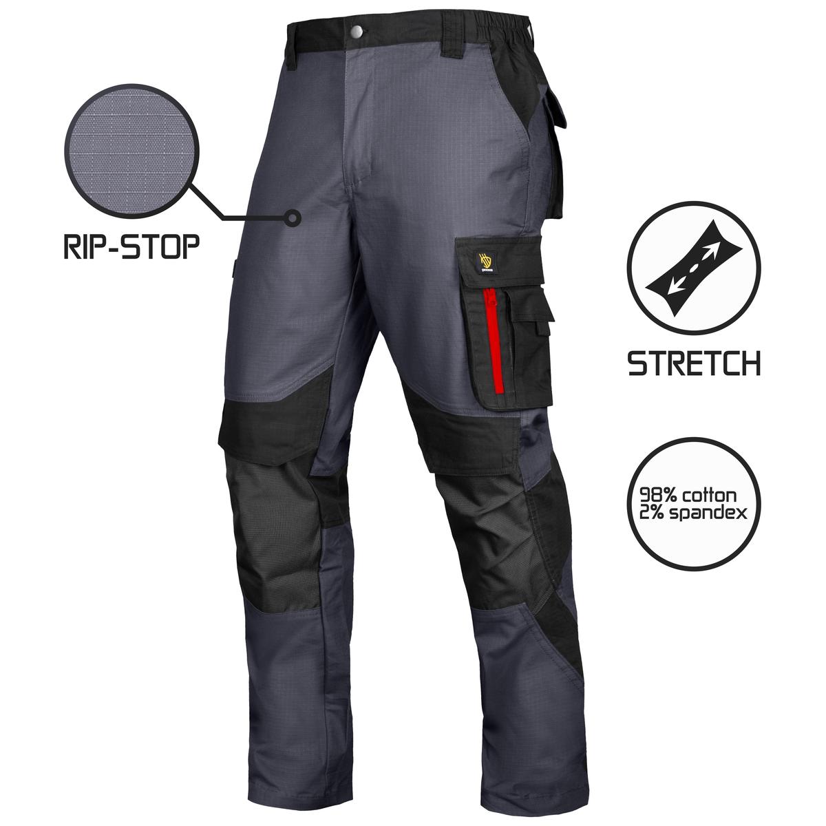 PANTALONI ULTRATECH RIP-STOP ELASTIC GRI, TALIE PANTALONI ULTRATECH RIP-STOP ELASTIC GRI, TALIE
