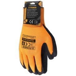 MĂNUȘI DIN POLIESTER CU SISTEM DE AGĂȚARE, ACOPERITE CU LATEX SPUMAT X-FOMER