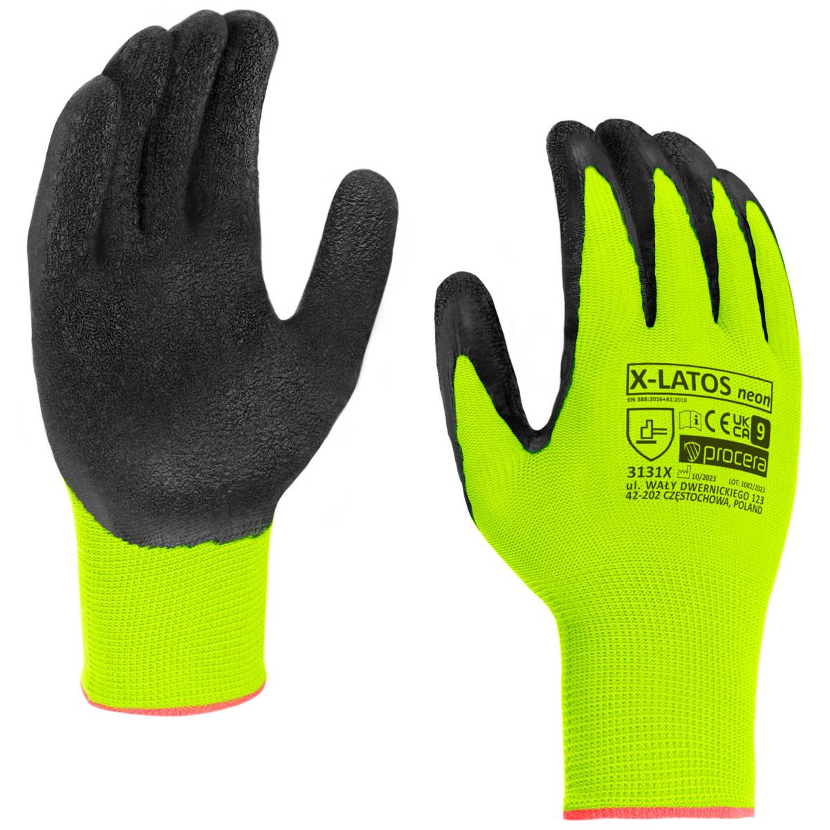 Mănuși de protecție X-LATOS NEON LATEX Mănuși de protecție X-LATOS NEON LATEX
