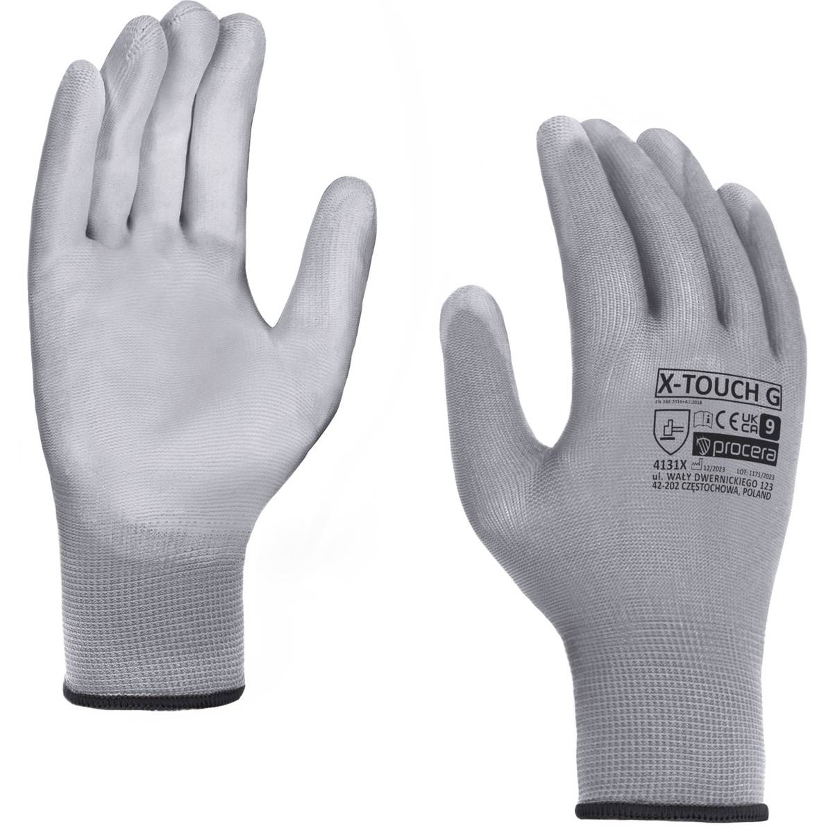 MĂNUȘI DE PROTECȚIE CU ÎNCOPERIȘ PU X-TOUCH GRI MĂNUȘI DE PROTECȚIE CU ÎNCOPERIȘ PU X-TOUCH GRI
