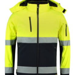 Bi-color EN ISO 20471 Softshell T52 - Jachetă softshell unisex